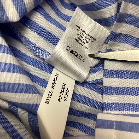 NWT Vineyard Vines Stripe Drop Long Sleeve Woven Top NWT - Picture 10 of 11